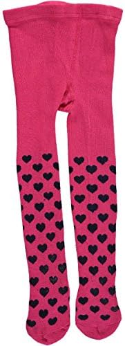 Flapdoodles Baby Girls' "Solid Hearts" Tights - fuchsia, 0 - 9 months