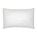 Customsleeping Luxury Bamboo Queen Bed Pillow – Plush with Orthopedic Support, Adjustable Memory Foam w Cluster Gel Fiber, Cool Premium Bamboo Hypoallergenic Cover – Sleep on a Cloud! Made in USA