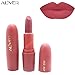 Matte Lipstick,Aliver 6 Colors Lipsticks Set Matte for Girls Women Waterproof Long-Lasting Moisturizing Makeup Lipsticks,Nude and Natural Color Dark