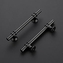 Home Expert 25 Pack 4 Inch Cabinet Handles Black
