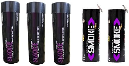 Photo Smoke Effect (5-Pack, 3 Regular and 2 Twin-Vented Burst) (Purple)