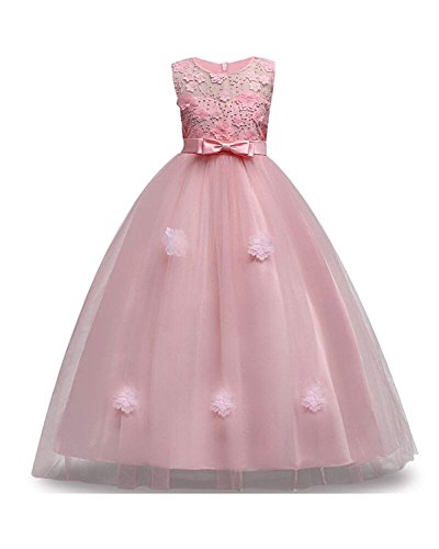 FKKFYY 2-14 Years Girl Wedding Party Graduation Dresses