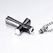 EternityMemory Black Cross Urn Necklace Ashes Holder Keepsake For Men Funeral Jewelry Pendants