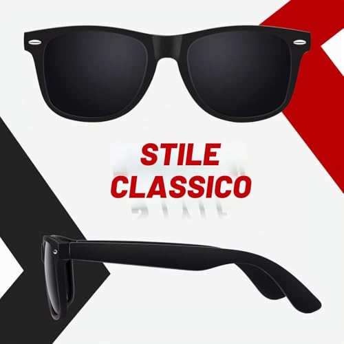 Sunier Men's Women's Classic Polarized Sunglasses 80's Guide 100% UV400 Protection
