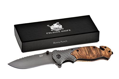 BP-HARDWOODS: Best Tactical Folding Knife for Hunting, Camping or Fishing With Assisted Open