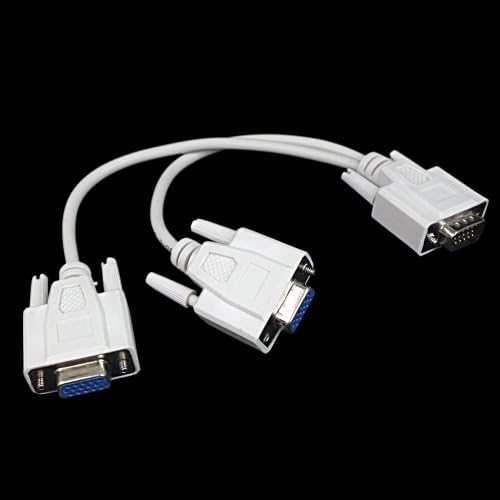QualiTek VGA Monitor Y Splitter (RGB, DB-15, DE-15, HD-15, HDB-15 or D-sub 15)