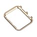 Fashion Metal Case with Bling Crystal Diamonds Plate Protective Cover Ultra Thin Bumper Compatible Watch 38mm/42mm Series 1/2/3（Best 3D Bling Gift for Your iWatch (Gold, 38 mm)