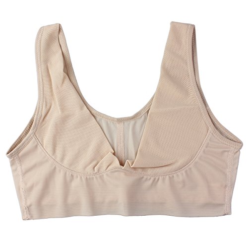Eforstore Women's Elastic Shapewear Posture Aid Corrector Shoulder Chest Brace Support Body Sculpting Strap Back Vest Support Belt Band Size S Color Nude