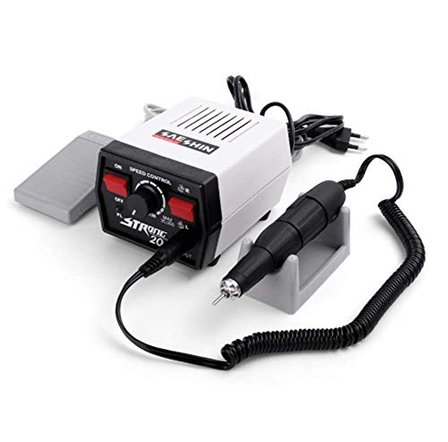 Nail Drill Machine Professional Electric Nail File Remove Acrylic Gel Nail Polish Cuticle 35000RPM Manicure/Pedicure Nail Art Equipment 65W-white,12.5x9.5x8.5cm