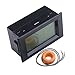 DROK Digital AC 50A Current Tester Ammeter Ampere Detector Amp Testing Meter Blue Backlight LCD Panel Display