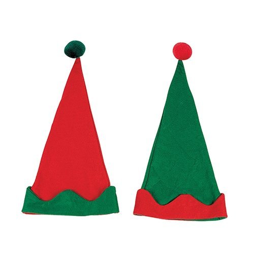 Felt Elf Hats - Felt Elf Hats - 12 per