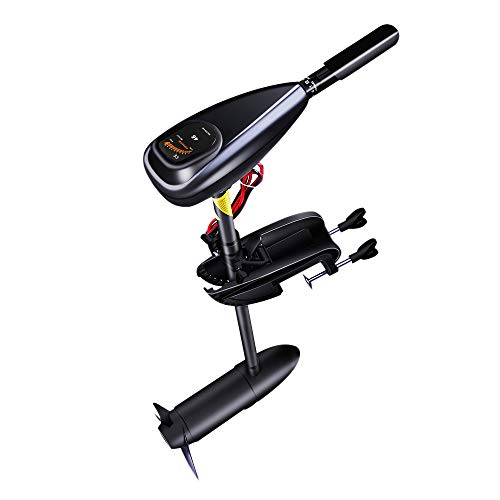 FULLWATT Trolling Motor 46/55 LBS Thrust Transom Mounted 8 Speed with