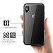 Mkeke Compatible with iPhone Xs Case,iPhone X Case,Clear Anti-Scratch Shock Absorption Cover Case for iPhone Xs/X Black
