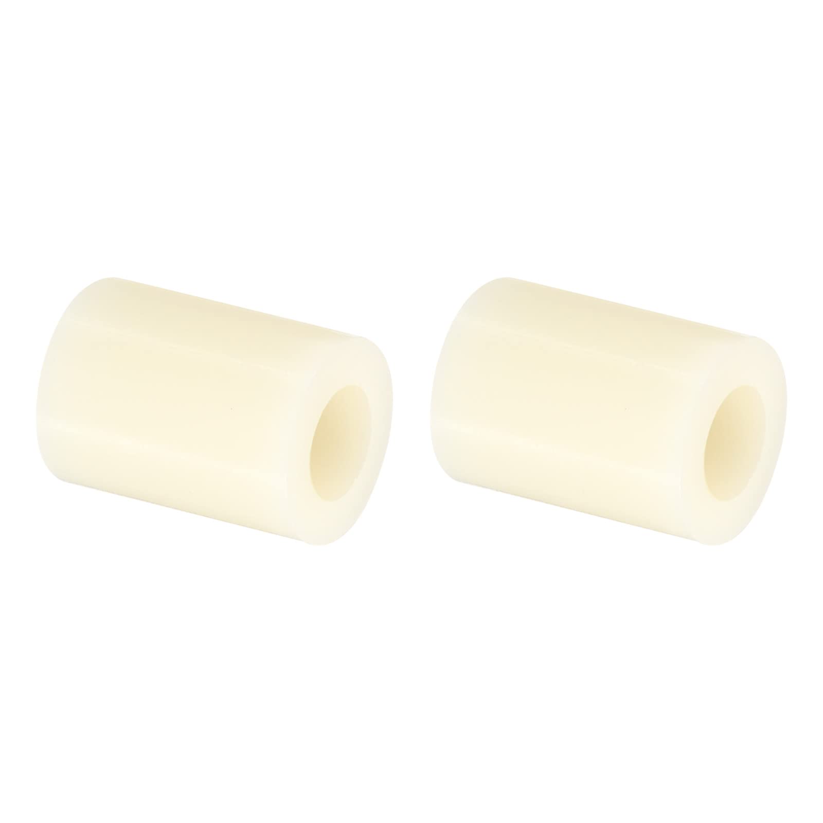 PATIKIL M6 Round Spacer Washer, 12 Pack Nylon 6.2mm ID x 11mm OD x 15mm L for M6 Screws Block 3D Printer TV Wall Mounting Electrical Outlet, Beige