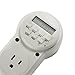 ETvalley Digital Outlet Timer Home Wall Plug-in Switch Energy-saving Outlet, Pack of 2, White