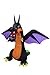 BZB Goods 8 Foot Tall Lighted Halloween Inflatable Fire Dragon with Wings LED Lights Decor Outdoor Indoor Holiday Decorations, Blow up Lighted Yard Decor, Giant Lawn Inflatables Home Family Outside