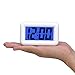 Plumeet Digital Kids Alarm Clock with Snooze and Backlight - Simple Travel Clocks Large LCD Display - Loud Alarm Clock for Bedroom - Battery Powered (White)