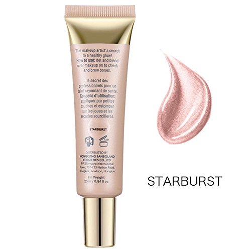 FTXJ 25ml Shimmer Liquid Highlighter Makeup Face Cheeks Nose Highlight Cream (Starburst(Suit for White Color Skin)) - Thumbnail 7