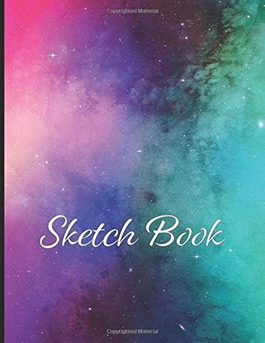 Sketch Book: 8.5"x11", 109 Sheets, Artist Sketchbook for Drawing, Sketching, and Doodling: Pink and Blue Galaxy Edition Paperback โ June 4, 2019