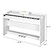 LAGRIMA Digital Piano, 88 Key Electric Keyboard Piano for Beginner W/Music Stand+Power Adapter+3-Pedal Board+Instruction Book+Headphone Jack(White Only Piano)