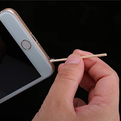 100pcs/Bag Cotton Swab Cleaning Tools for iPhone iPad Samsung Smartphone Charging Port & Headphone H - //coolthings.us