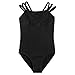 Arshiner Girls Camisole Ballet Lace Leotards Dance Black Size