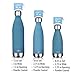 MIRA 12 oz Insulated Water Bottle - Slim Stainless Steel Cola Shape Thermo - Double Wall Hot & Cold Flask (24Hr Cold/12Hr Hot) - Hawaiian Blue