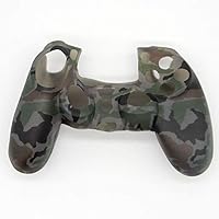 Kathleen88 Good Skid Resistance Camouflage Silicone Rubber Grip Protective Controller Case for Playstation 4 PS4 17.511.55.5cm