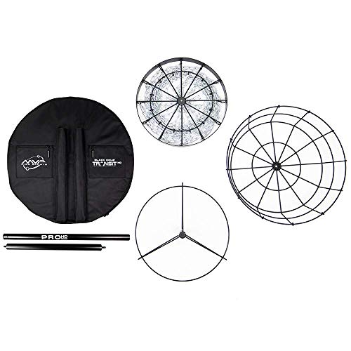 MVP Disc Sports Black Hole Pro HD Disc Golf Basket with Transit Bag