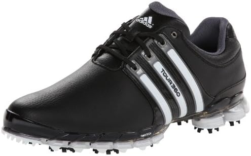 adidas Men's Tour 360 ATV M1 Golf Shoe,Black/White/Dark Silver Metallic,10.5 W US