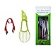 Lasten Fruit Slicer set of 5, Stainless Fruit Peeler Set - Pineapple Corer, Watermelon Slicer,Avocado Slicer, Carving Knife&Melon Baller Scoop and Strawberry Huller - Kitchen Cutter Gadgets Kit