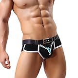 Binmer(TM)Men Underwear Sexy Briefs Bulge Pouch Bikini Underpants New Style (L, Black)