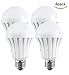 CTKcom Rechargeable Emergency LED Bulb 7W (4 Pack)-Household Lighting Bulbs,Saving Energy Intelligent Light Rechargable Electricity 65W Equivalent 6000K White Bulb 120 Volt E26/E27