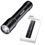 Rechargeable LED Flashlight, Key Power Portable Charger 3000mAh with High Intensity 170 Lumen External Battery Pack Power Bank for Smartphones and Tablets