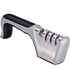 Readaeer Mes scherper, 4 niveaus messenslijper en speciale scharenslijper, wolfraamstalen lemmet, diamant en keramiek…