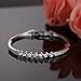 Menton Ezil Snow White Series Bangle Bracelet Womens Fashion Jewelry with AAA Cubic Zirconia Crystal