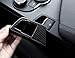 Carbon Fiber Style ABS Chrome Electronic Handbrake Button Decoration Cover Trim for Alfa Romeo Giulia 2017 2018