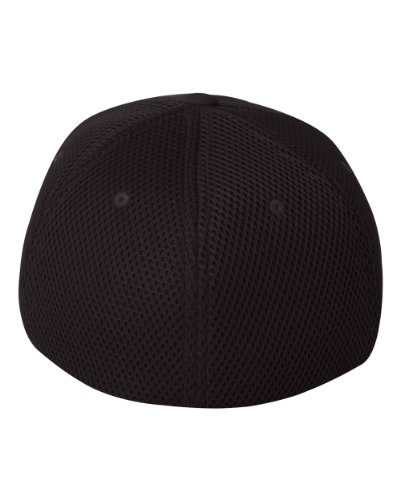 Yupoong 6533 Flexfit Tactel Mesh Cap - Black - S/M
