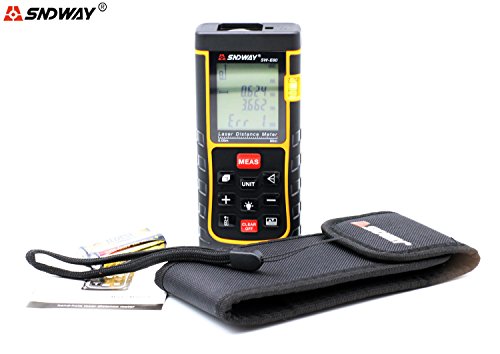 SNDWAY SW-E80 80M 262FT Digital Diastimeter Laser Distance Meter Laser Rangefinder Meter Area Volume Measure Tool