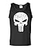DISTRESSED PUNISHER SKULL mercenary liberty - Mens Tank Top