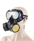 Joyutoy Safety Mask Industrial Gas Chemical Anti-Dust Paint Respirator Mask Goggles Set