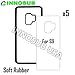 INNOSUB [5 Pack] Sublimation Phone Cases Compatible with Galaxy S9 - Rubber Black Blank Dye Cases and Aluminum Inserts for Dye Sublimation/Printable Phone Cover Blanks