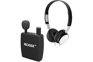 IROGER Hearing Amplifier Rechargeable Hearing Device with Standard Headphone Personal Sound Amplifier PSAP for Ears,Seniors,Directional Microphone
