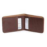 Saddleback Leather Small Bifold Wallet - RFID Shielded 100% Full Grain Leather Simple Wallet with 100 Year Warranty