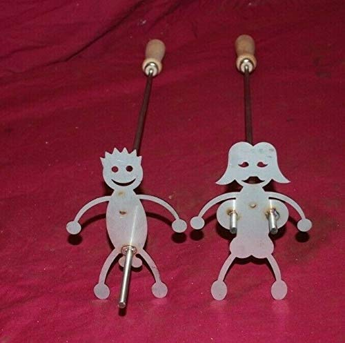 SKEMIX Pair Stainless Steel Hot Dog Marshmallow Roaster Camp Fire Skewer Stick Adult