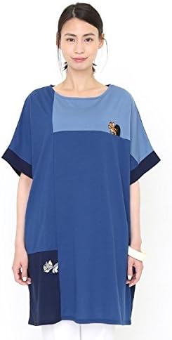 Amazon グラニフ Graniph レディース ワイドショートスリーブワンピース トムとジェリー ハイドアンドシーク 0ネイビー Ladies F Tシャツ カットソー 通販