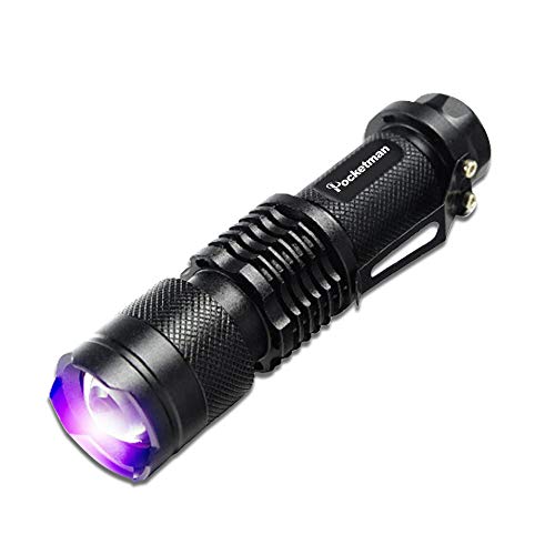 Pocketman SK68 One Mode 300LM Zoomable 396nm UV-Ultraviolet LED Blacklights Flashlight For Detecting Pet Dog Stains Checking Passport Money,Cosmetic And More - Thumbnail 2