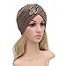 GBSELL Fashion Womens Lady Winter Warm Knit Crochet Ski Hat Braided Turban Headdress Cap (Khaki)
