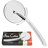 Limitless Chef Premium Stainless Steel Sharp Pizza Cutter Wheel, Zinc Alloy Pizza Pi Cutter, Also use for Pastry and Cakes, Easy to Clean, Dishwasher Safe.