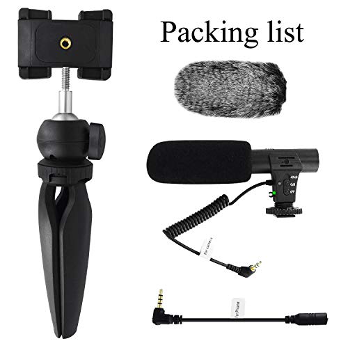 tikysky Smartphone Camera Video Microphone Kit,Veksun ASMR Microphone
